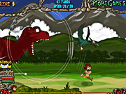 Игра Побег от динозавра