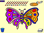 Игра Раскраска для бабочки